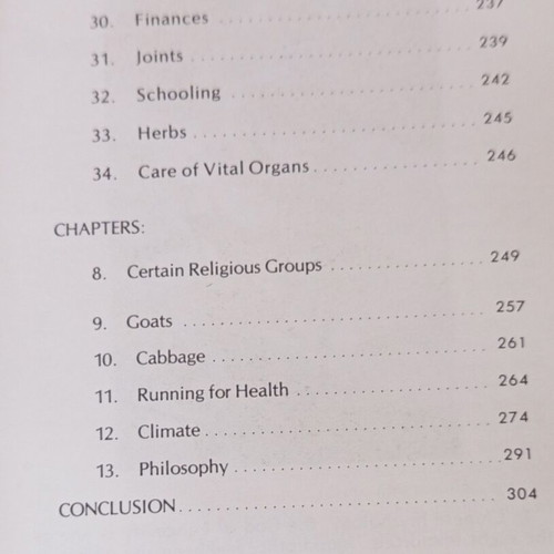Health & Long Life book used in English