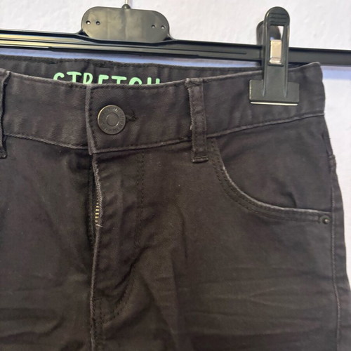 Jean pants slim size 8-9 H&M used, black with elastic waist