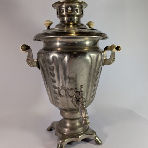 Electric samovar used, height 37cm