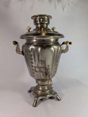 Electric samovar used, height 37cm