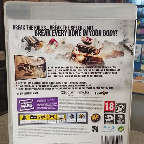Twisted Metal PlayStation 3 game like new