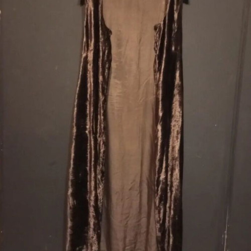 Boho brown dress used, adjustable, size M