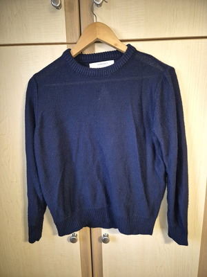 ZARA KNIT Πουλόβερ με Ανοιχτή Πλάτη S Σκούρο Μπλε σαν καινούργιο