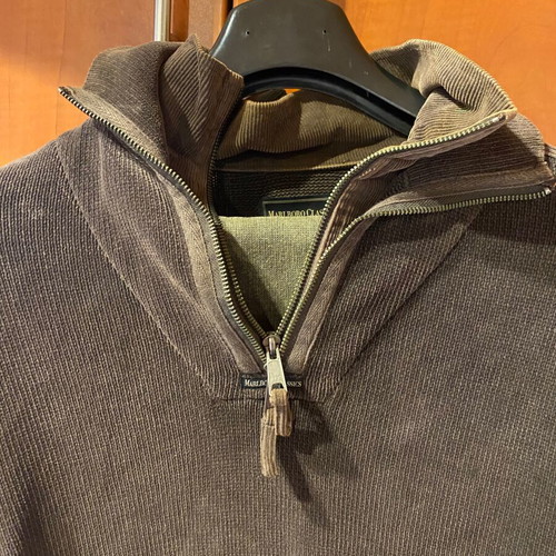 Marlboro Classics sweater brown like new, corduroy