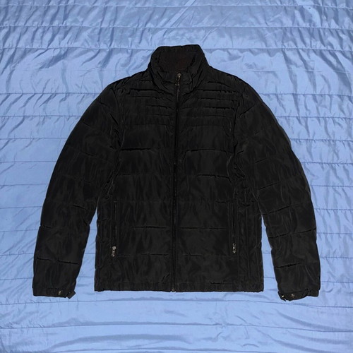 Benetton Man Sport & Casual Puffer jacket, black, size L