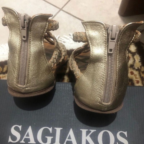 Sagiakos sandals used, gold, size 36, sandals
