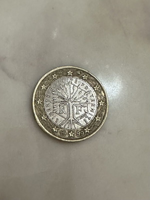 1 € Liberte Egalite Fraternite 1999 coin like new