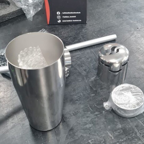 Ναργιλές Hotbox ανοξείδωτος ταξιδιού καινούργιος