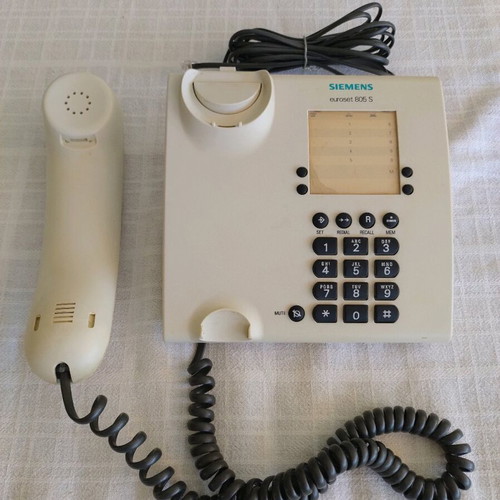 Siemens euroset 805 S telephone device used, wired