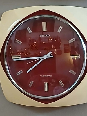 Vintage επιτοίχιο ρολόι Seiko Transistor μεταχειρισμένο, αναλογικό
