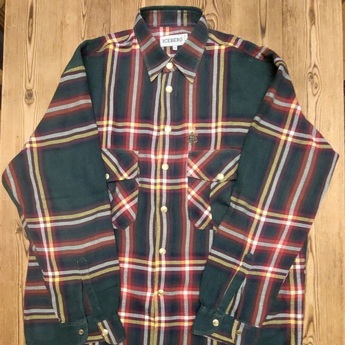 Iceberg shirt like new, multicolor checkered, size XL/XXL