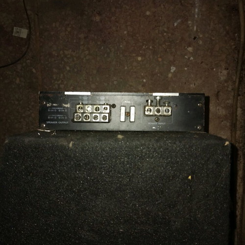 Saab with amplifier and box like new
