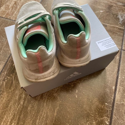 Adidas sneakers used size 29 gray and pink