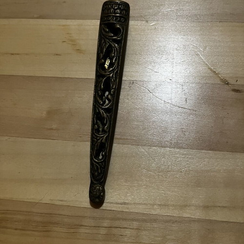 Brass case from papercutter used, 1960s