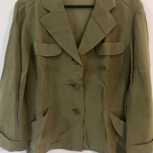 DKNY women's utility blazer, size 10, green