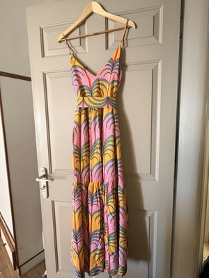 Karavan dress one size with belt, colorful