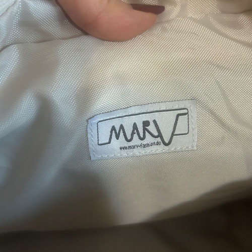 Marv Diaper Bag like new, beige with embroidered circles