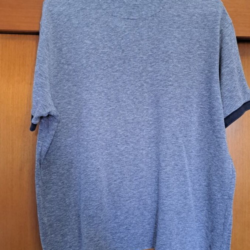 Massimo Dutti men's polo shirt used, gray melange, XL