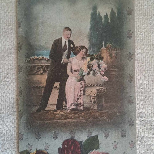 Collectible postcards used, pack of 7, circa 1910
