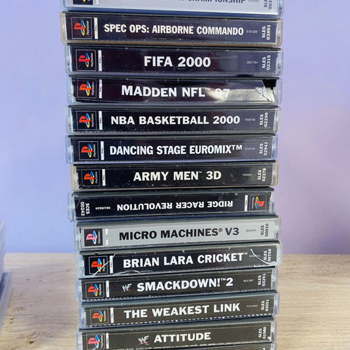 PlayStation 1 PS1 console like new with 18 original games