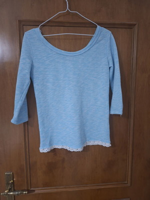 Women's blouse baby blue one size new