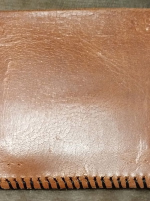 Handmade leather wallet new with three compartments