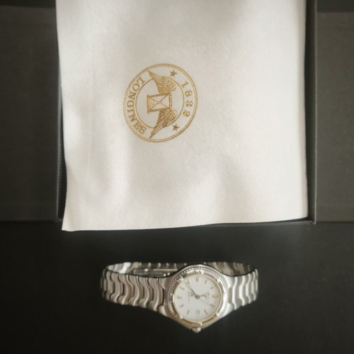 Longines Vintage Ladies Watch with Wave Bracelet NOS Full Set