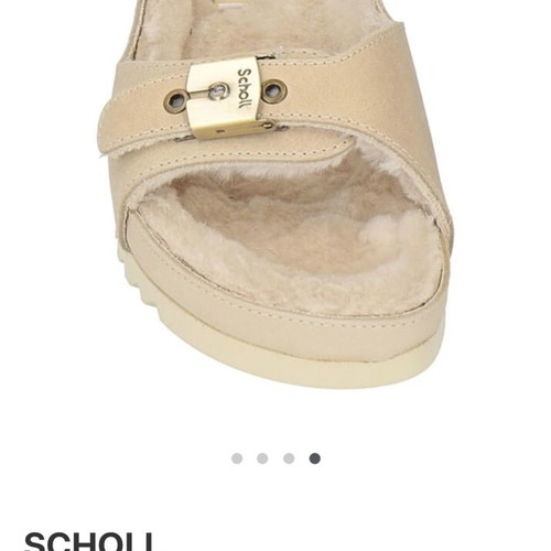 Scholl house slippers size 36 beige new winter