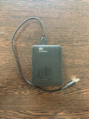 WD external hard drive 500G used with errors for parts or repair