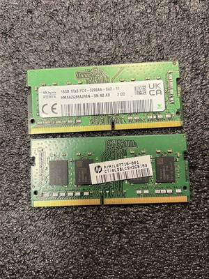 DDR4 SK-Hynix 32GB (2x16GB) PC4-3200AA μεταχειρισμένη SO-DIMM μνήμη