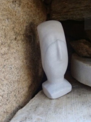 Cycladic idols traditionally carved, new, Greek marble