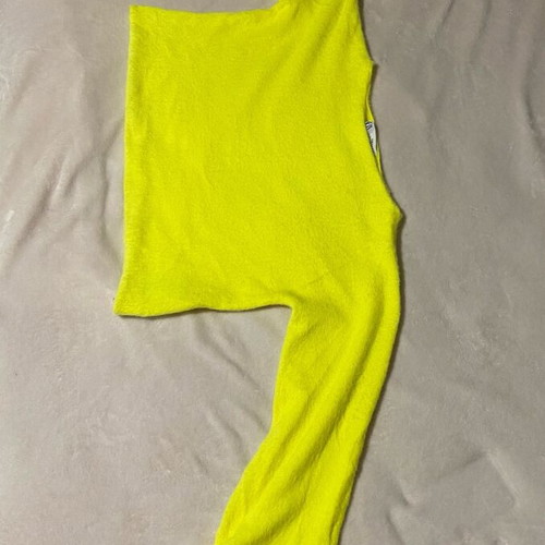 Zara crop sweater yellow fluoro size medium like new
