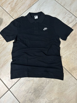 Nike polo T-shirt new, size S, black and white