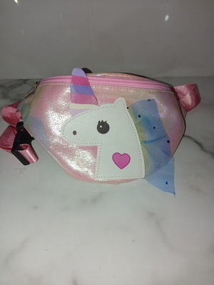 Unicorn Waist Bag for Girls like new, iridescent pink