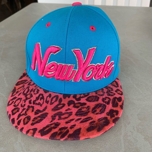 State Property New York leopard cap blue-pink like new