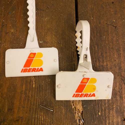 Iberia luggage tags used, set of 2 pieces