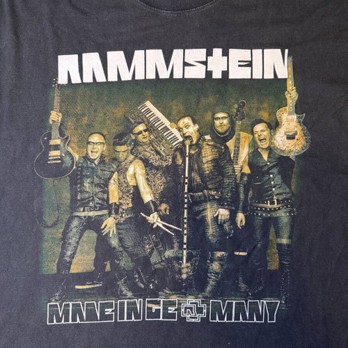 Rammstein Made in Germany band T-shirt 2XL used, black cotton