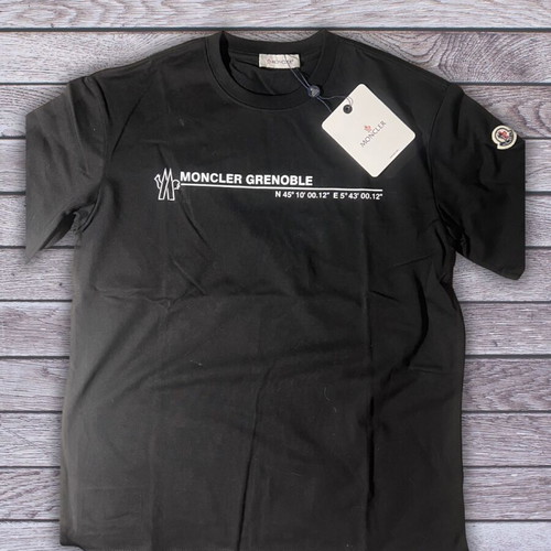 Moncler T Shirt New Black Medium-Large
