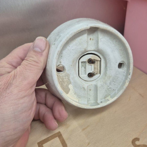Vintage porcelain wall or ceiling light replacement used