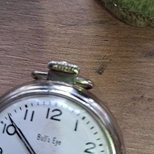 Bulls Eye pocket watch 50mm used, mechanical, needs cleaning