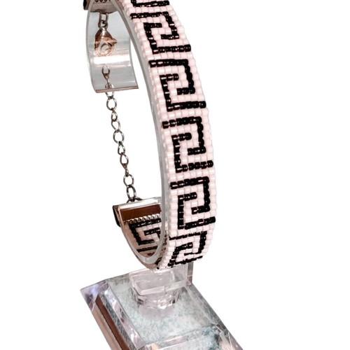 Handmade meander bracelet with Miyuki beads made to order