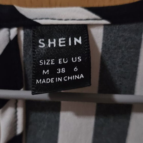 Shein jumpsuit M black and white