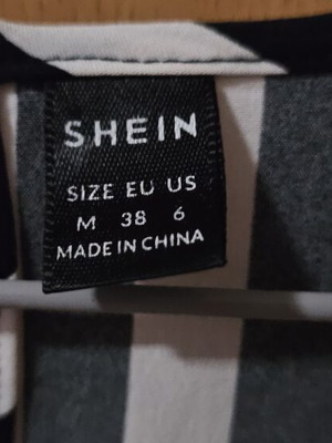 Shein jumpsuit M black and white