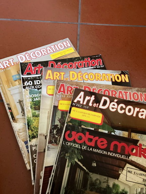 Decoration magazines used, French 80s, pack