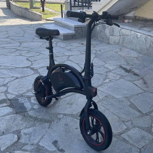 KUGOO electric bike, black with red details