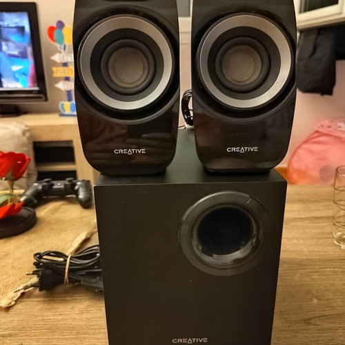 Creative Inspire T3300 speakers used, for parts or repair
