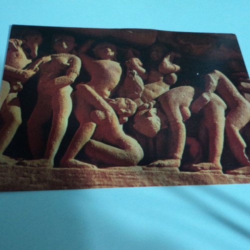 Erotic cards used, set of 5 from Indian erotic temple
