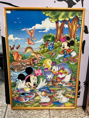 Διακοσμητικό κάδρο μεταχειρισμένο Miki mini mouse 50x35