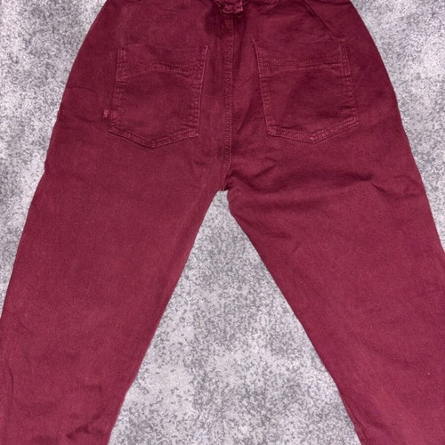 Women's burgundy denim pants medium like new