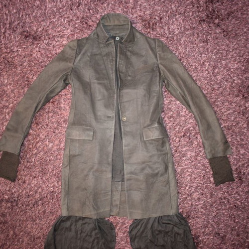 Isaac Sellam Experience leather coat size 36 used, brown